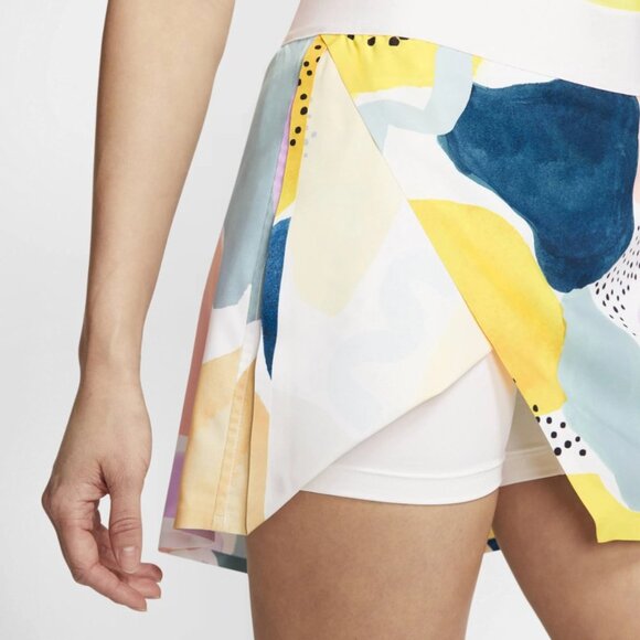 🚨 Nike Court Tennis Skirt Cassie Byrney Australian Open Skort Shorts CD0799-100 - Picture 3 of 16